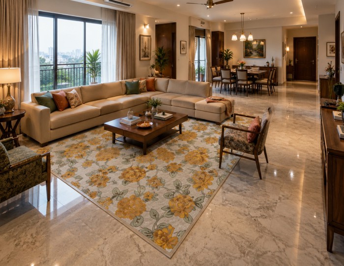 marble floor carpets